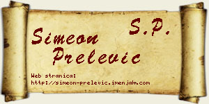 Simeon Prelević vizit kartica